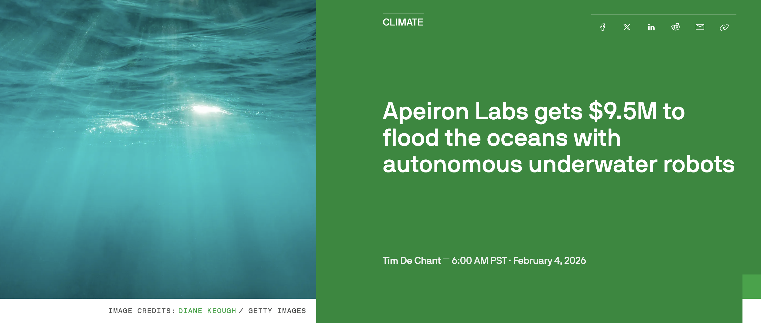 Apeiron Labs (robotics/climate tech) raises $9.5M