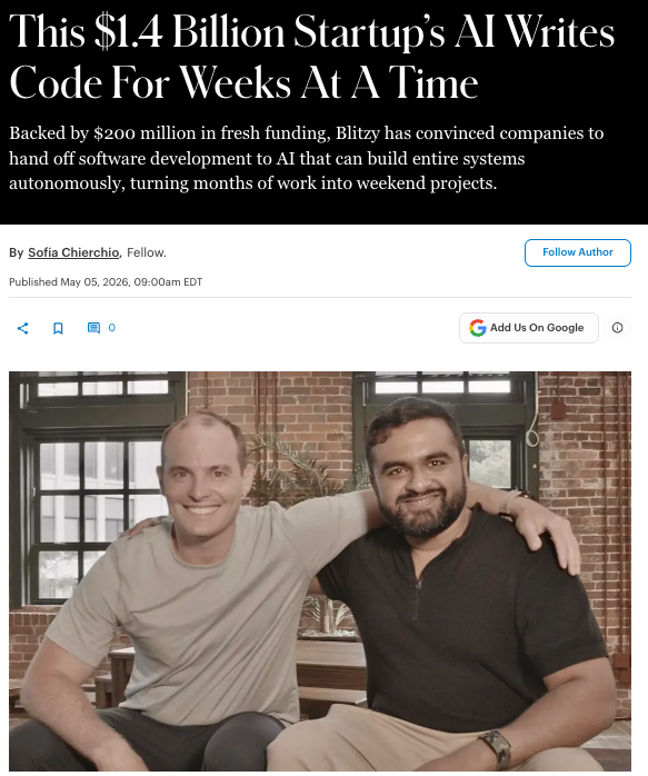 Blitzy raises $200M at $1.4B valuation to revolutionize the SDLC